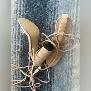 Clear Chunkly Heeled Gladiator Sandals